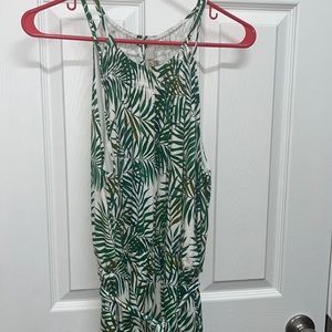 Palm Print Loft Maxi Dress